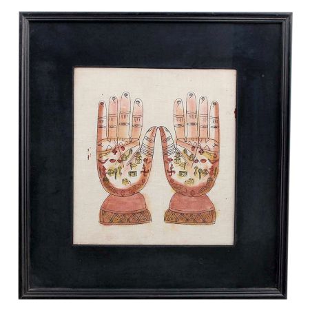 Canvas Painting Of Two Good Luck Charm Hands Of Fatima
