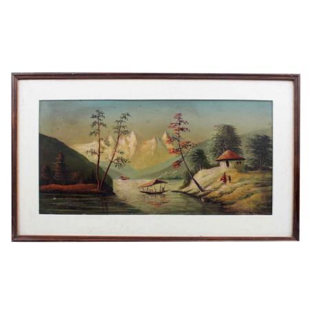 Framed Print Of Natural Landscape Painting