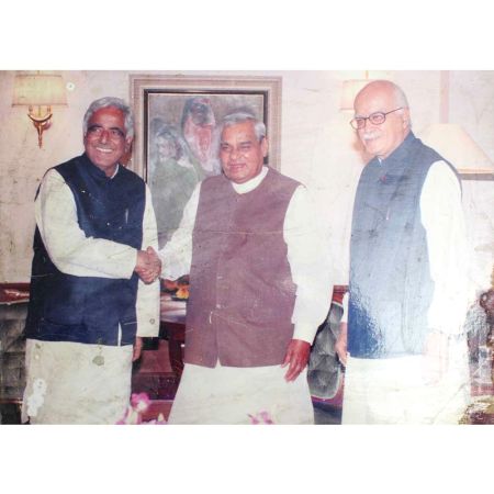 Vintage Photograph Of Rare Friendship Of Vajpayee and Advani