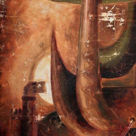 Old Synchronism Abstract Art Painting