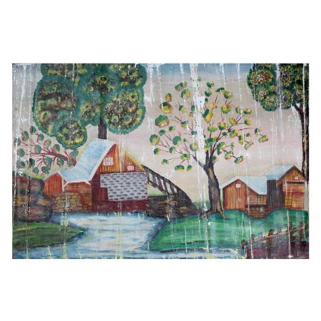 Rustic Farmhouse Canvas Wall Painting