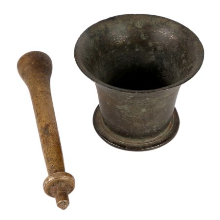 Brass Hamam Dasta Or Mortar and Pestle