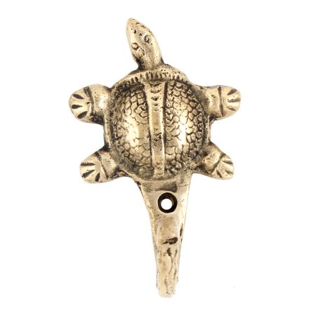Golden Brass Turtle Hook