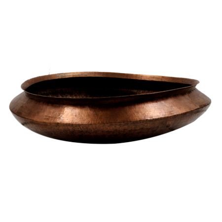 Brass Flattened Rim Urli Bowl