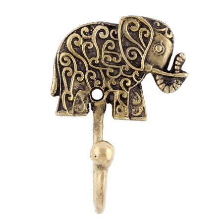 Brass Single Elephant Hook