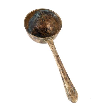 Old Brass Ladle Kitchen Utensil