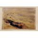 Village Landscape Painting On Canvas Long Shot View