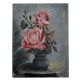 Oil Painting Of Pink RosesÂ On Canvas