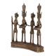 Brass Figurines Of Tribal Musical Band From Dhokra