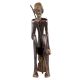 African Brass Tribal Statue Of  Old man With Stick