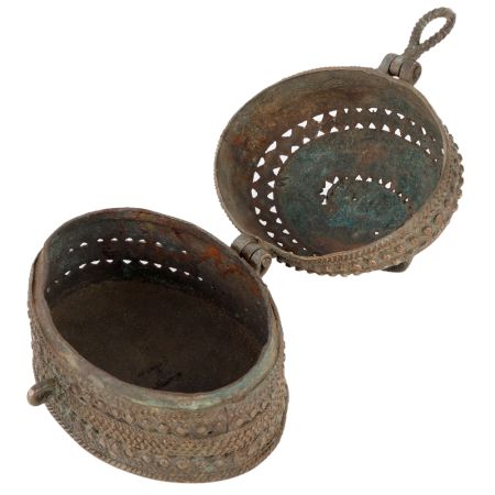 Brass Small Jali Cut Trinkle Or Jewellery Box