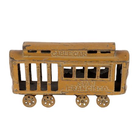 Brass Cable Car Toy Showpiece
