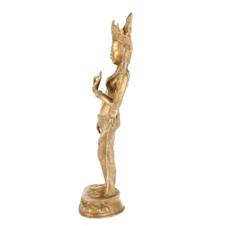 Golden Brass Tara Dei Statue