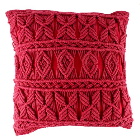 Hand-woven Macrame Cushion Cover
