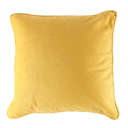 Yellow Cotton Solid Cushion Cover