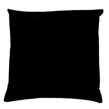 Black Ribbed Cushion Cover