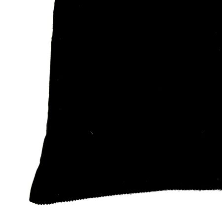 Black Ribbed Cushion Cover