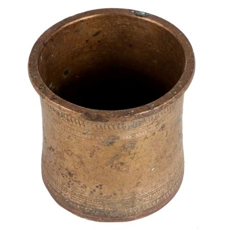 Used Vintage Holy Pot Panchpatra In Brass