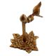 Brass Bird Figurine Bracket for Wall Shelves