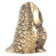 Pure Brass Sitting Owl Statue With Detailed Engraving
