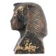 Egyptian King Tut Brass Bust Statue