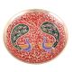 Red Brass Twin Peacock Tea Coaster