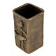 Tribal Brass Flower Square Vase For Flowers