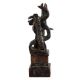 Brass Abstract Art Figurine In Black Finish