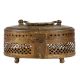 Brass Paan Box With Jali Cut Design And Handle