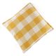Sunshine Yellow Checks Cotton Cushion Cover