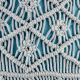 Light Blue Macrame Cushion Cover