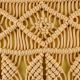 Yellow Square Macrame Boho Cushion Cover