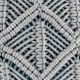 Blue MacramÃ© Pillow Cover
