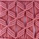 Pink Farmhouse Style Macrame Cushion Cover