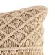 Macrame Chocolate Cotton Rope Cushion Cover