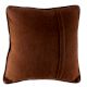 Brown Ribbed Cushion Cover