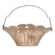 Brass Flower Shaped Basket With Handle