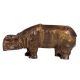 Brass Wildlife Rhino Figurine