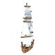 Brass Metal Sailboat Model Statue For Decoration