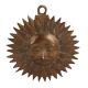 Sun Face Wall Hanging In Brass