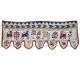 White Beaded Toran With Animal Motifs