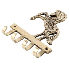 Retro Forest Brass Horse Solid Brass Animal Wall Hook