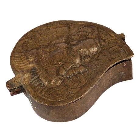 Brass God Ganesha Kum Kum Tika Box