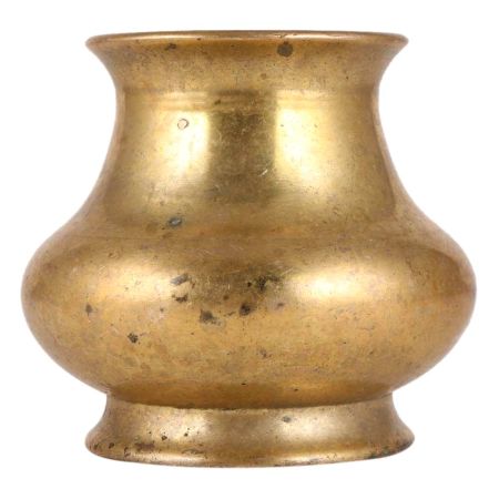 Brass Kalash Pot With Golden Finish