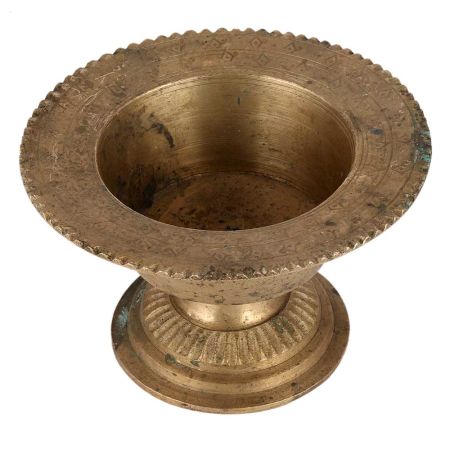 Metal Bowl Vase For Flower Display