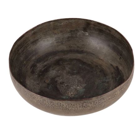 Decorative Metal Bowl With patina Finish
