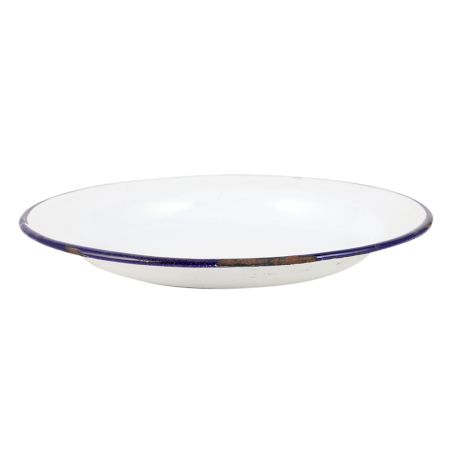 Utensil Plate With White Enamel Work