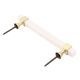 White Resin And Brass Door Handles (8 Inch)