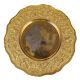 Round Brass Tray For Pooja With Decorative Border