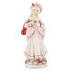 Porcelain Figurine Of A Lady Standing In Pink Dress